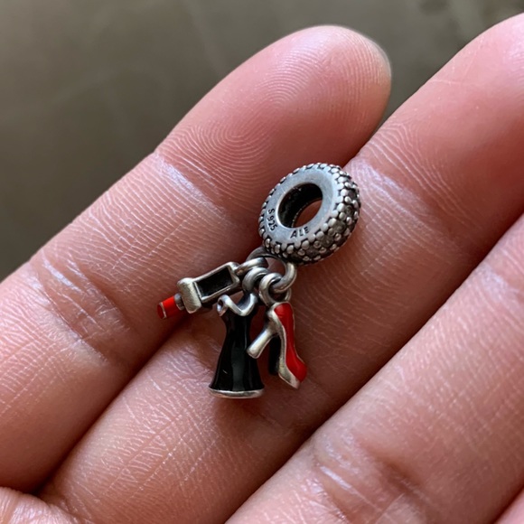 RETIRED Pandora Glamour Trio Dangle Charm - Picture 5 of 8